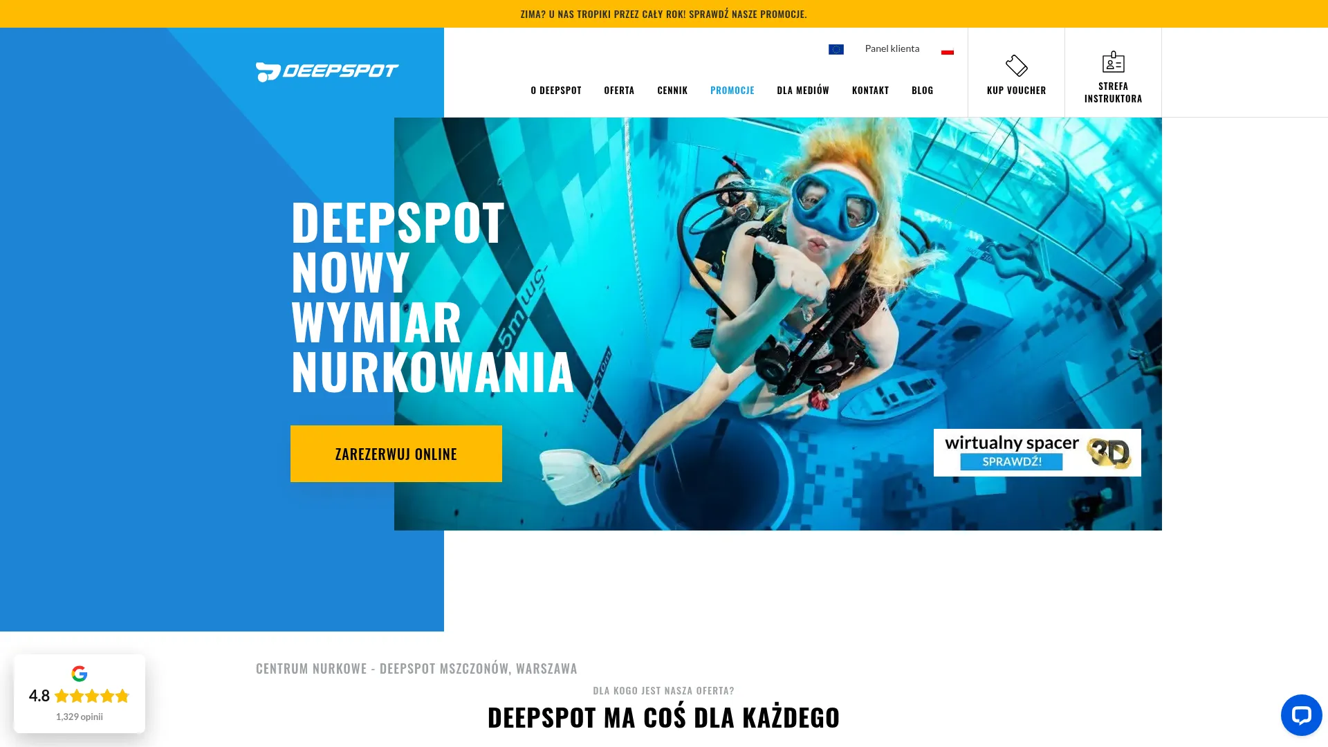 Zrzut ekranu strony AEROTUNEL SPÓŁKA Z OGRANICZONĄ ODPOWIEDZIALNOŚCIĄ